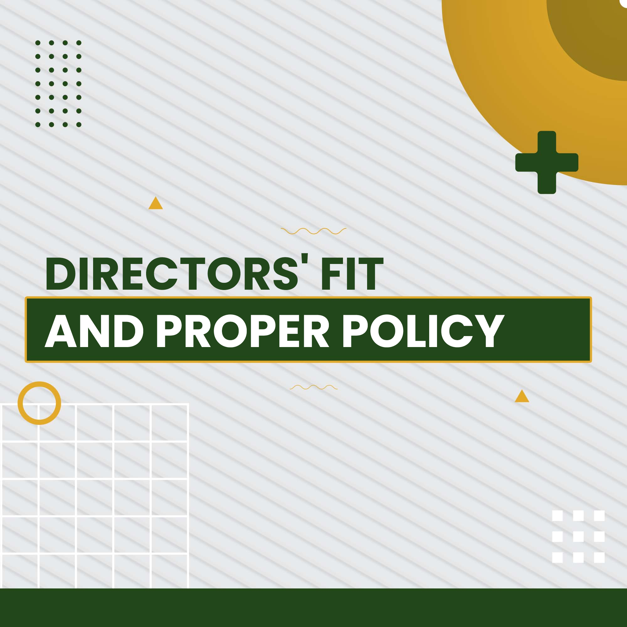 Directors' Fit And Proper Policy_cover